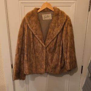 Women's Tan Fur Coat